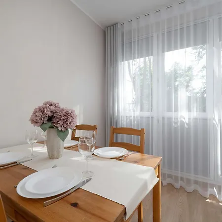 Red In Wroclaw With Two Bedrooms And Desk For Remote Work By Renters