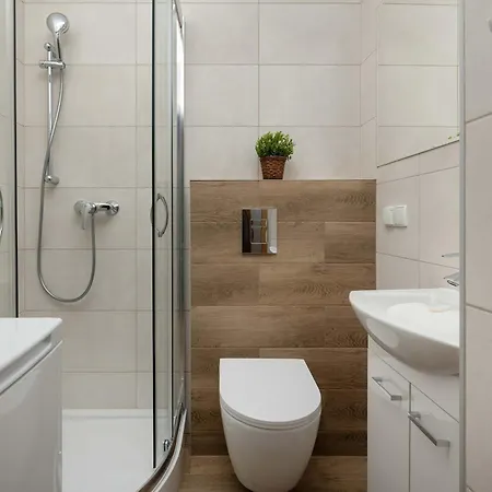 Red In Wroclaw With Two Bedrooms And Desk For Remote Work By Renters *